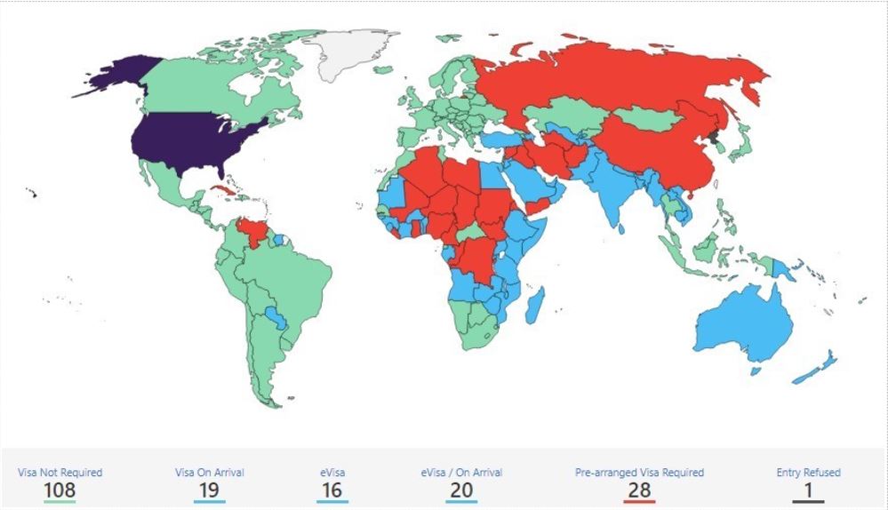 Visa Requirements American Passport